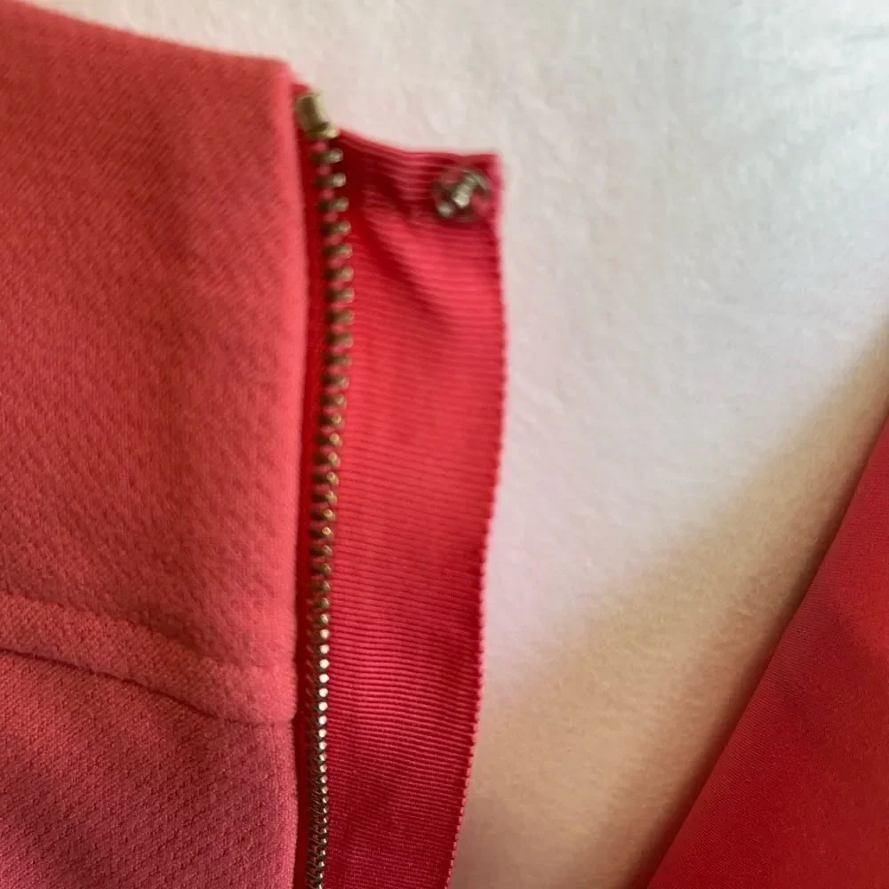 Ann Taylor Pink Sheath Dress Bateau Neckline Sleeveless